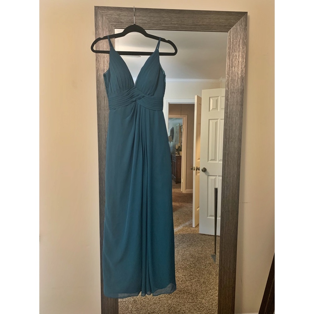 Azazie Maren Allure Dress in Peacock Chiffon